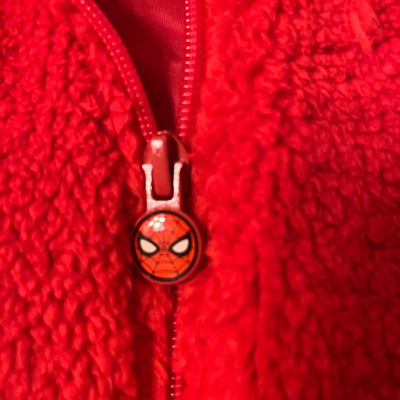 Marvel Baby Fleece Spiderman Hoodie in Red Size 12 Months - Picture 4 of 8